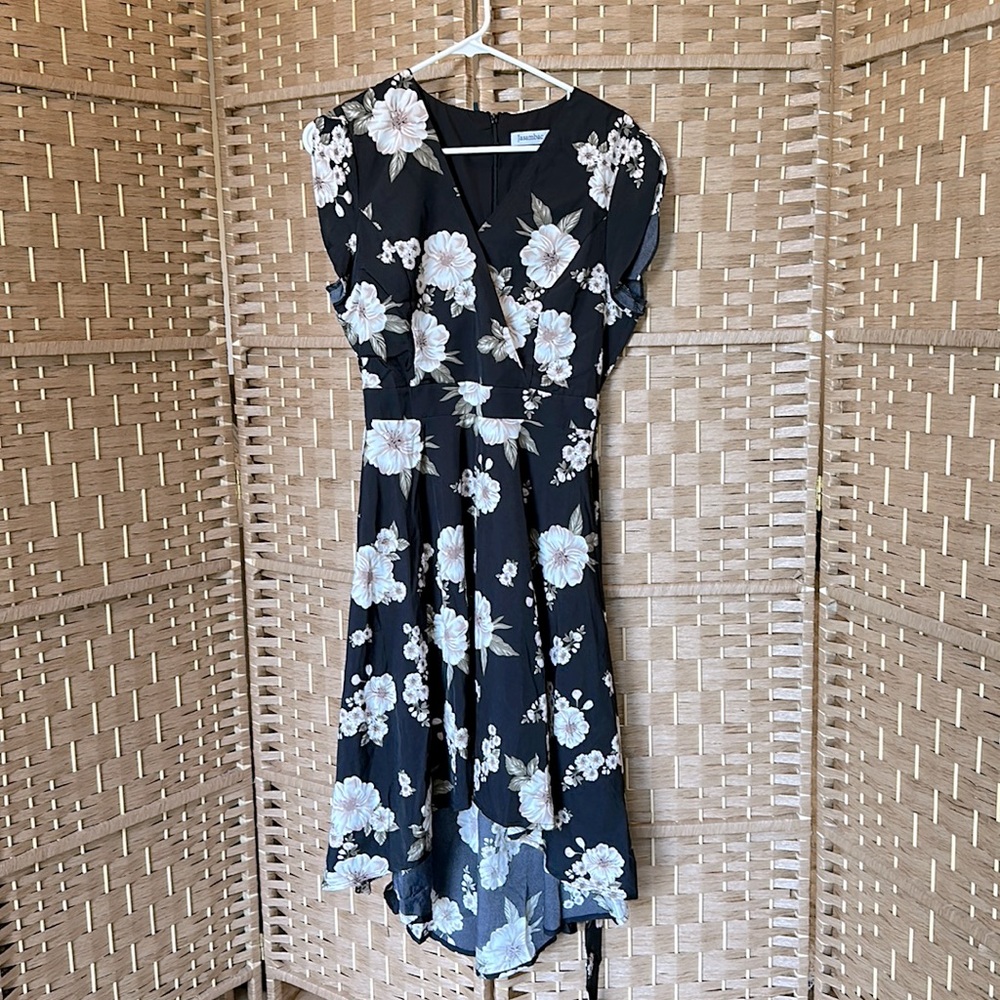 Jasambac Flower Sundress - S, Black Multi